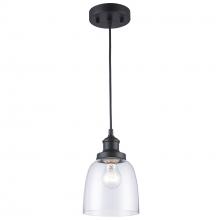 Trans Globe PND-1081 BK - 1LT PENDANT-EDISON BULB-BK